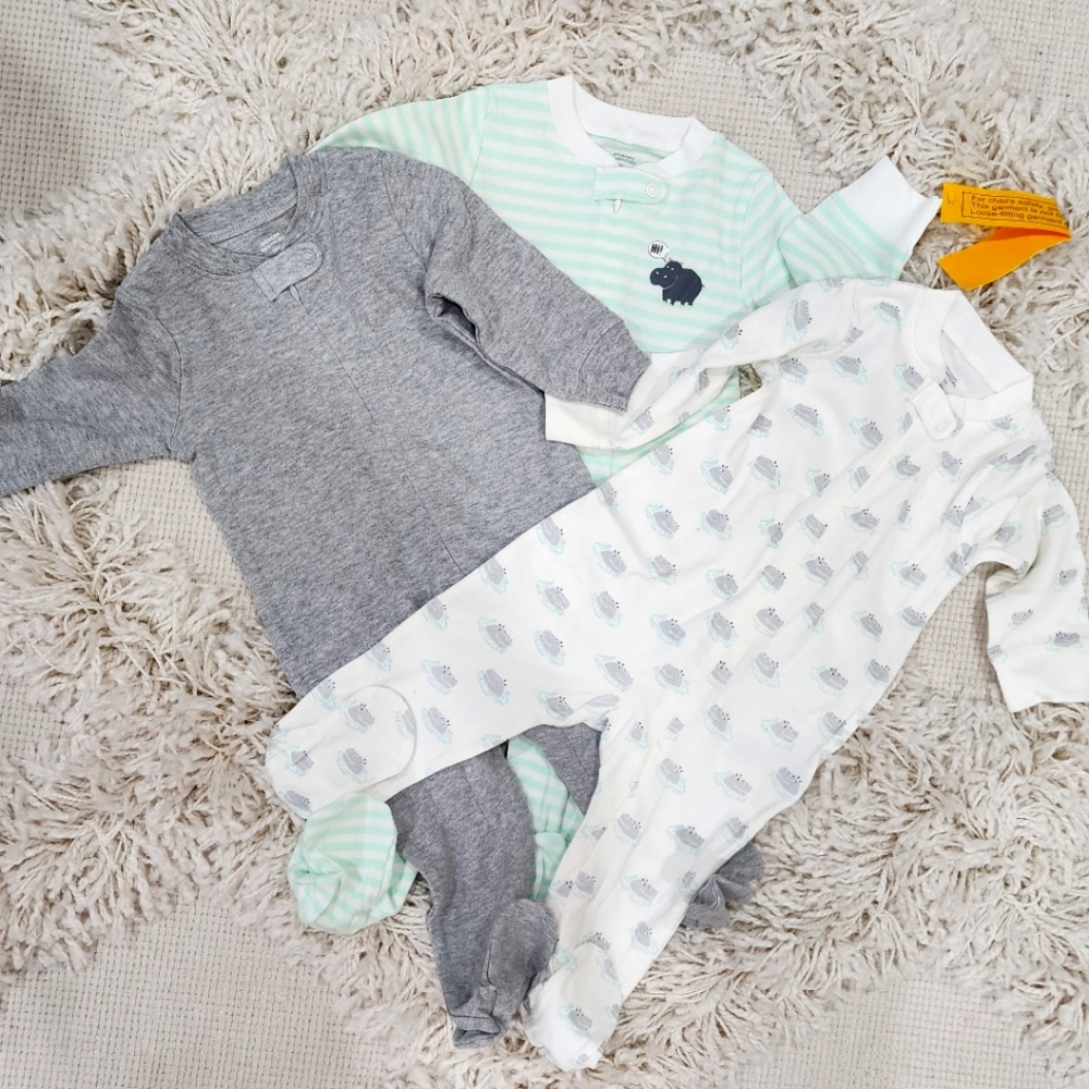 🆕️ ONESIE 3 PACK Hippos